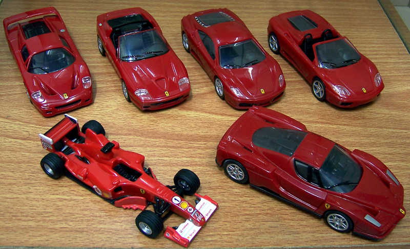 shell ferrari model cars